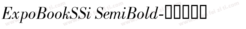 ExpoBookSSi SemiBold字体转换